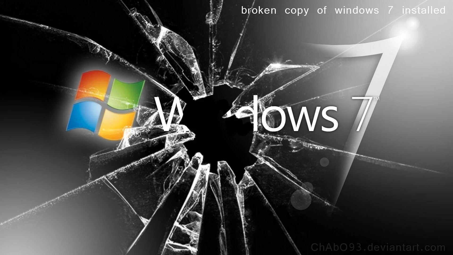 Разбитый экран Windows
