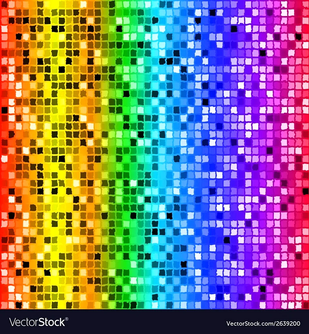 Разноцветные пиксели яркие