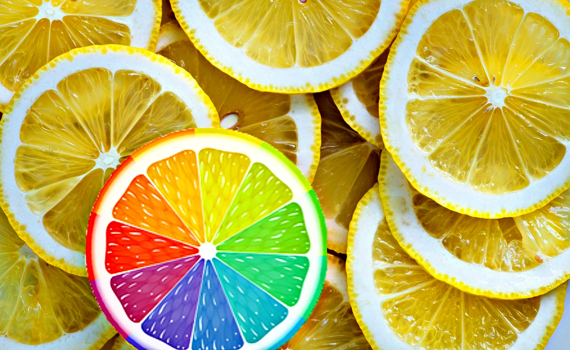 Разноцветный лимон