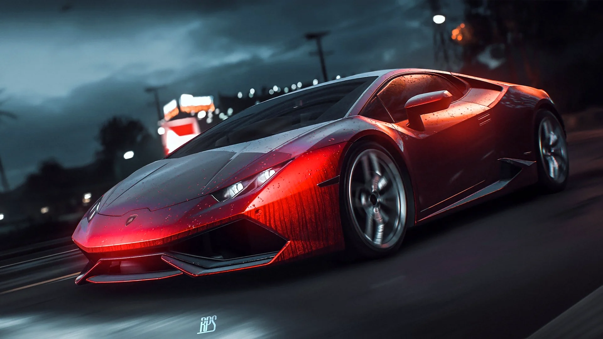 Red Lamborghini 4k