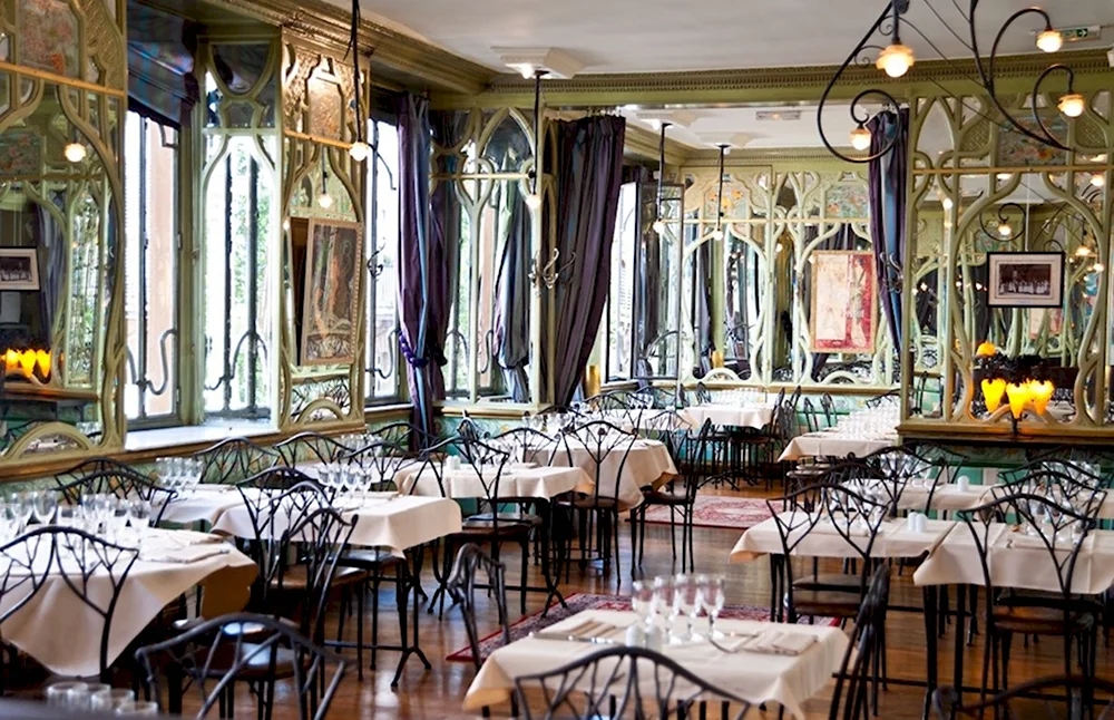 Ресторан в стиле ар нуво Париж