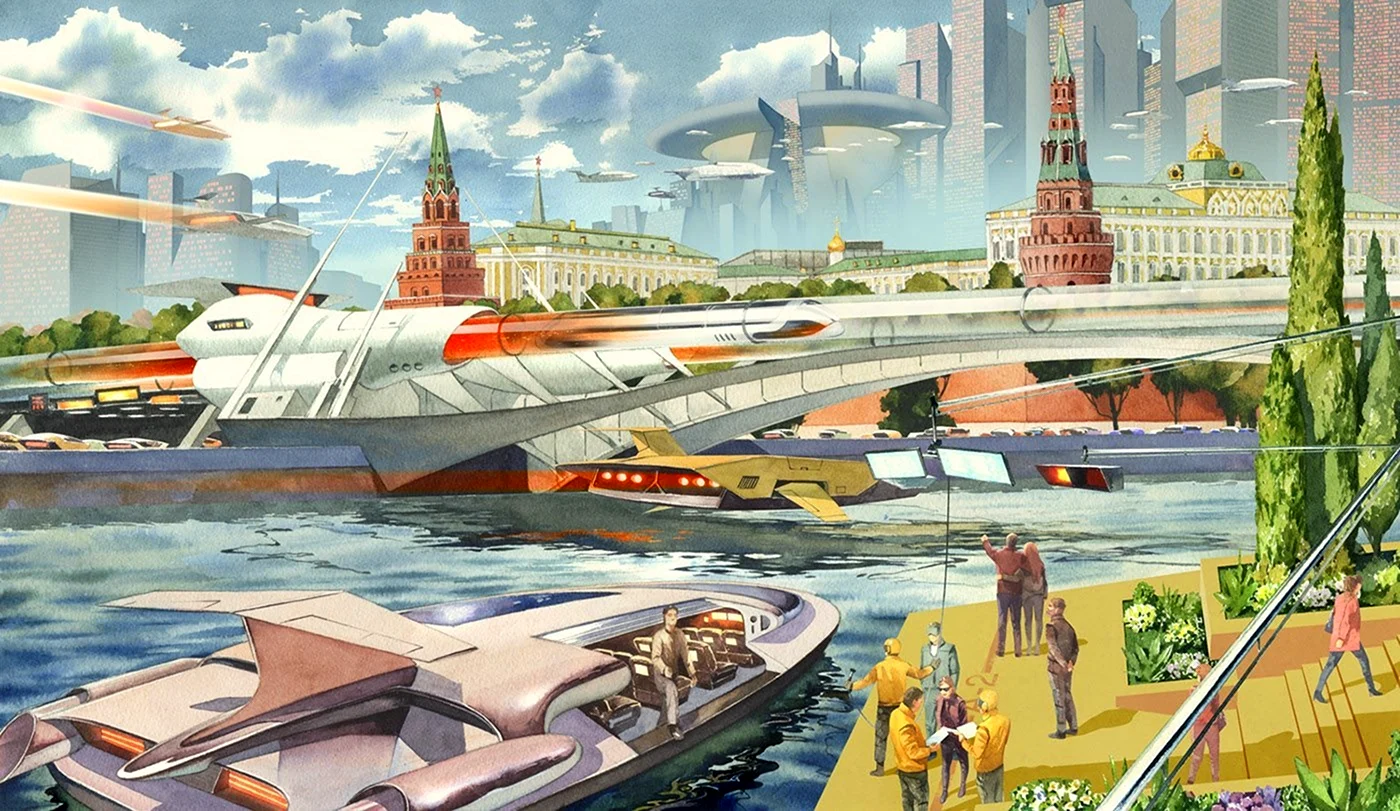 Ретрофутуризм СССР архитектура