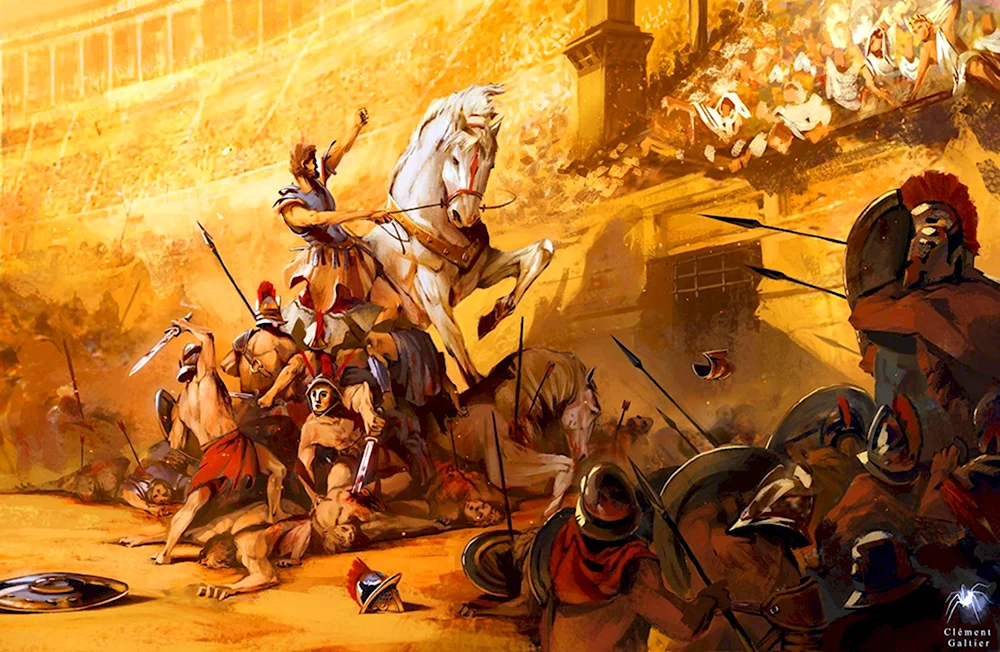 Римская Империя Гладиаторы бои