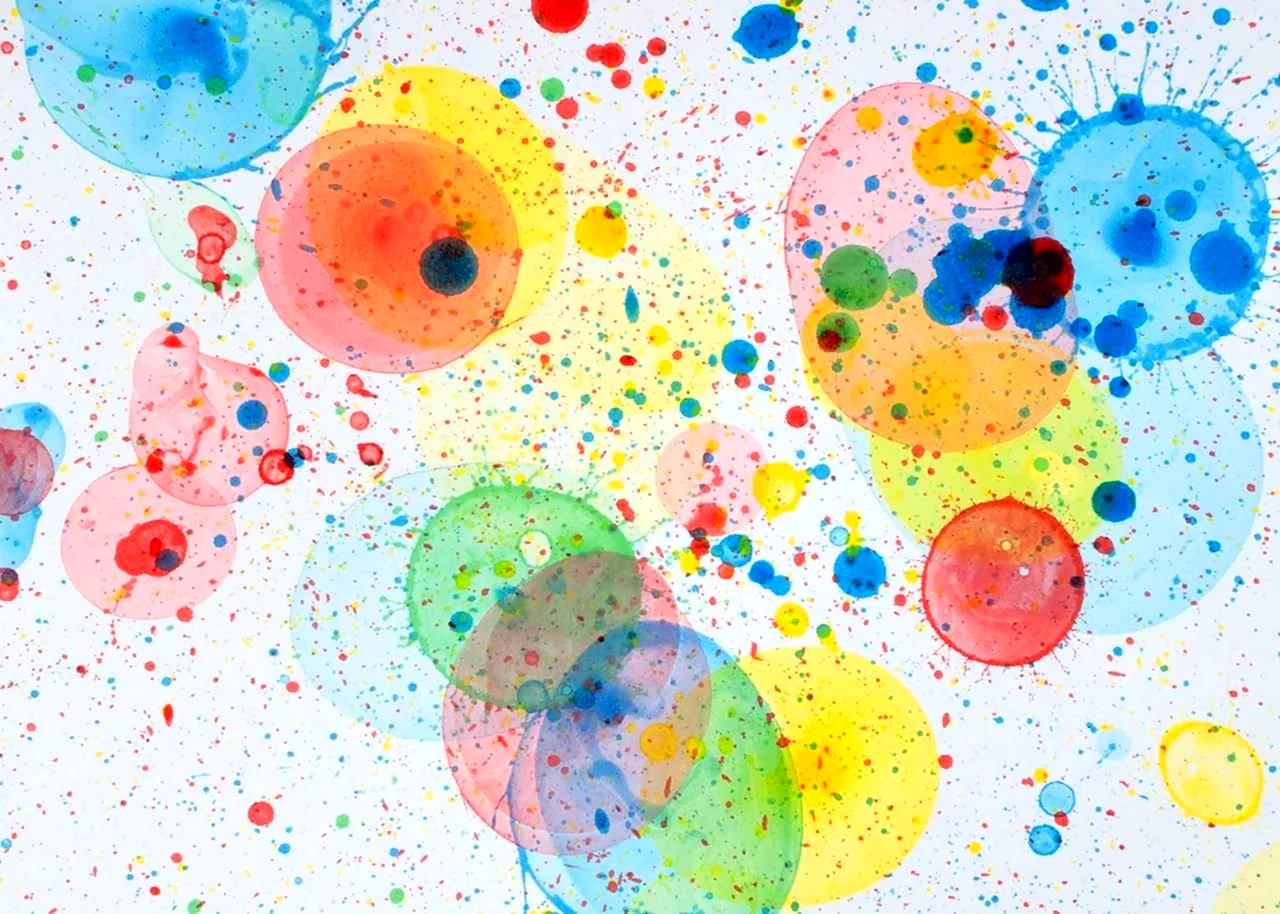 Рисование цветными мыльными пузырями