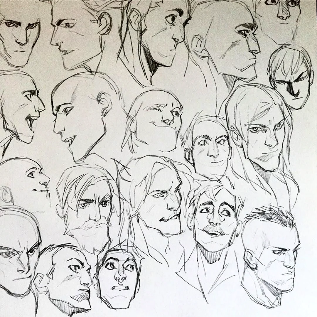 Рисовка лица