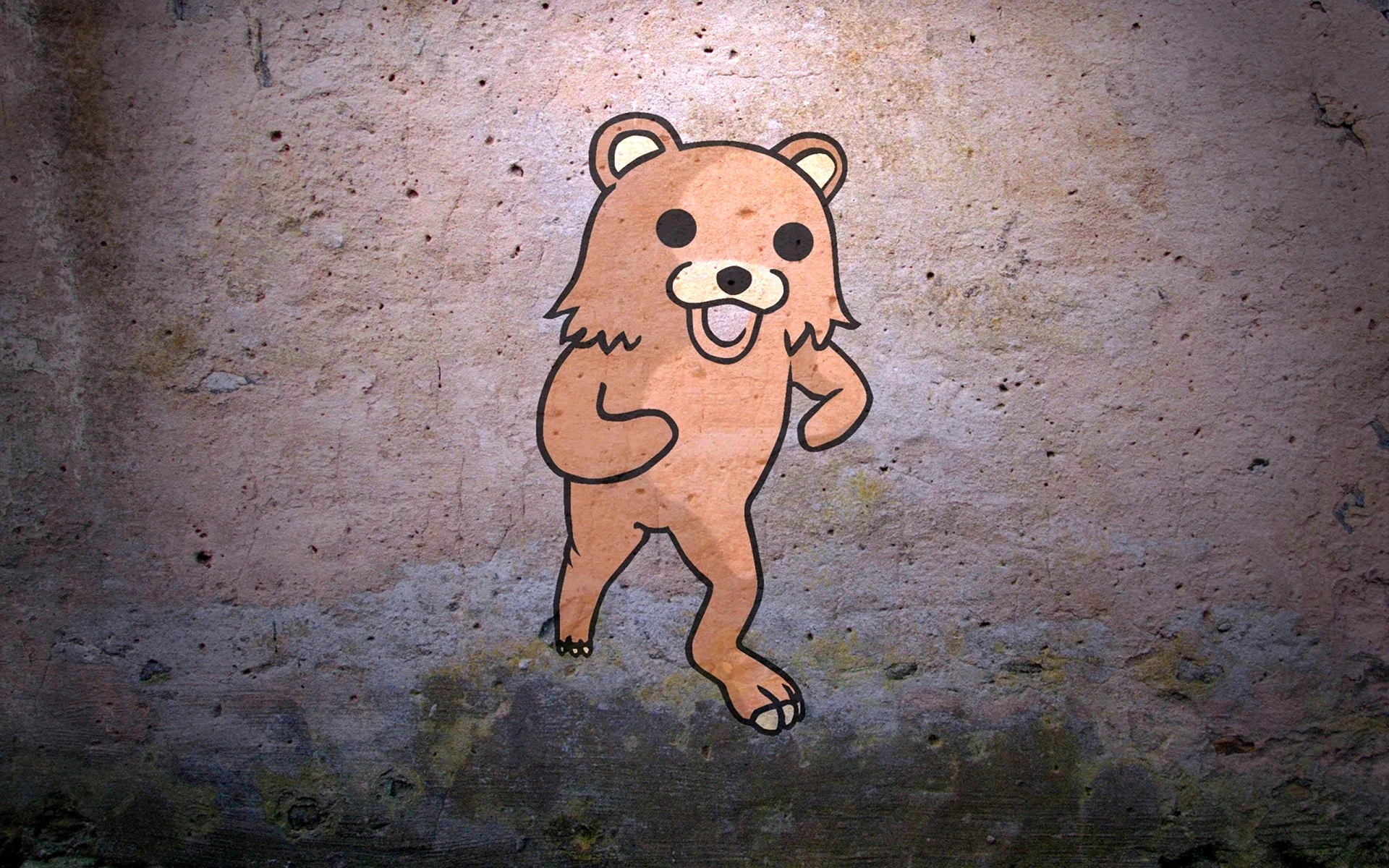 Рисунок медведя на стене
