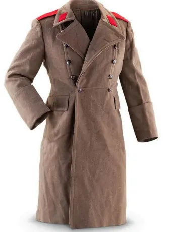 Romanian Military Wool Trench Coat