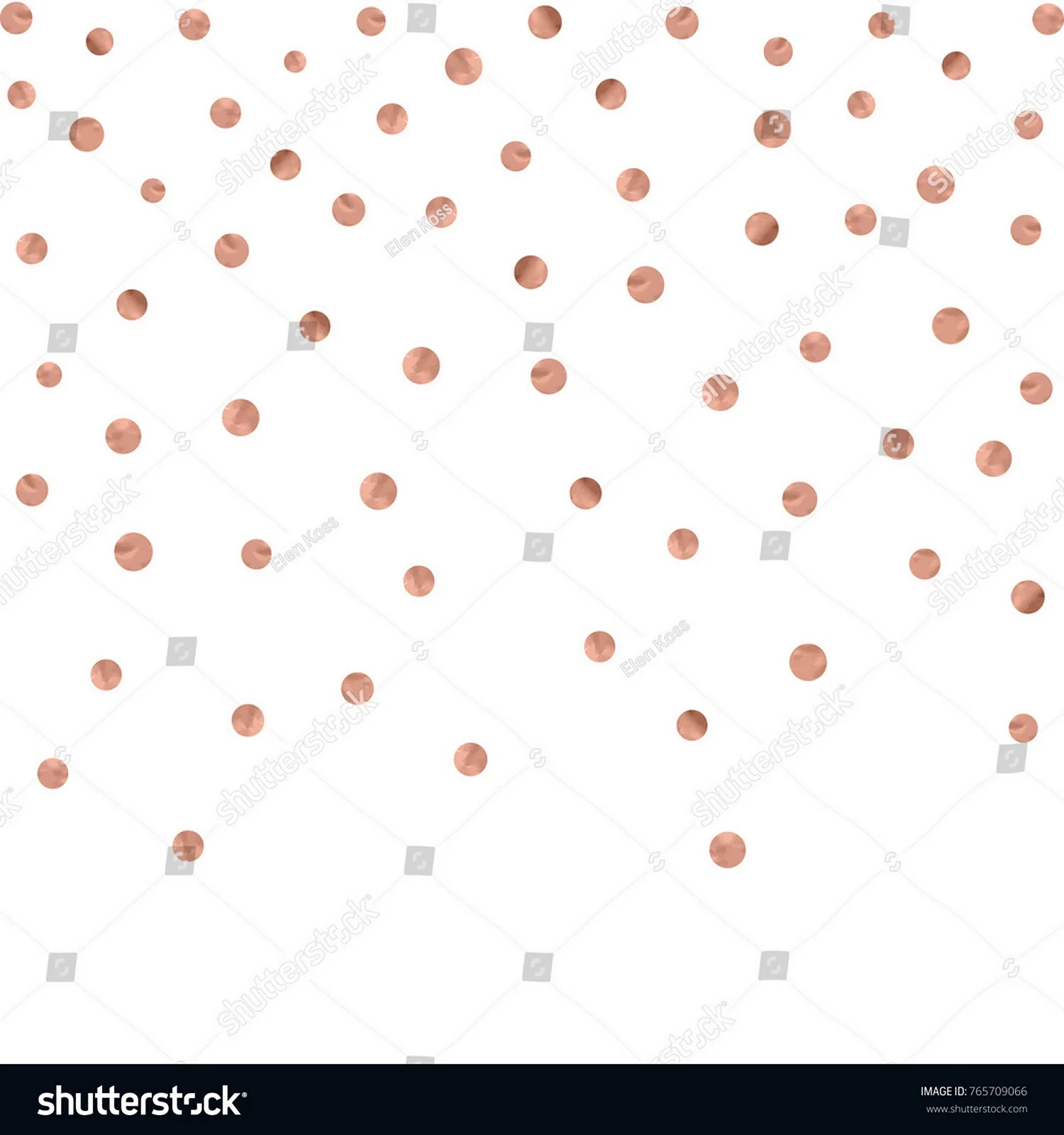 Rose Gold Dots
