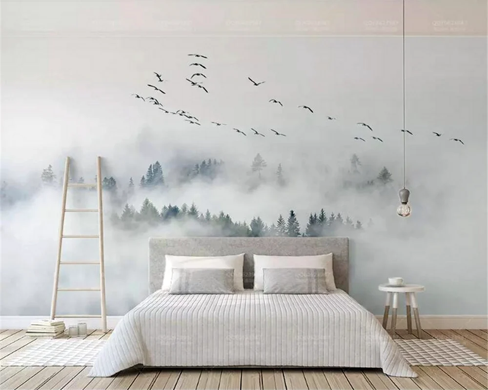 Роспись стен в спальне