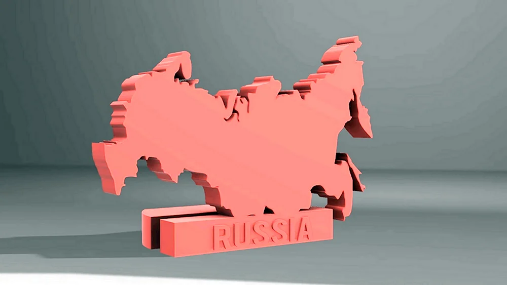Россия 3d модель