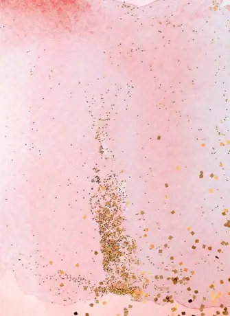 Розовая акварель с золотом