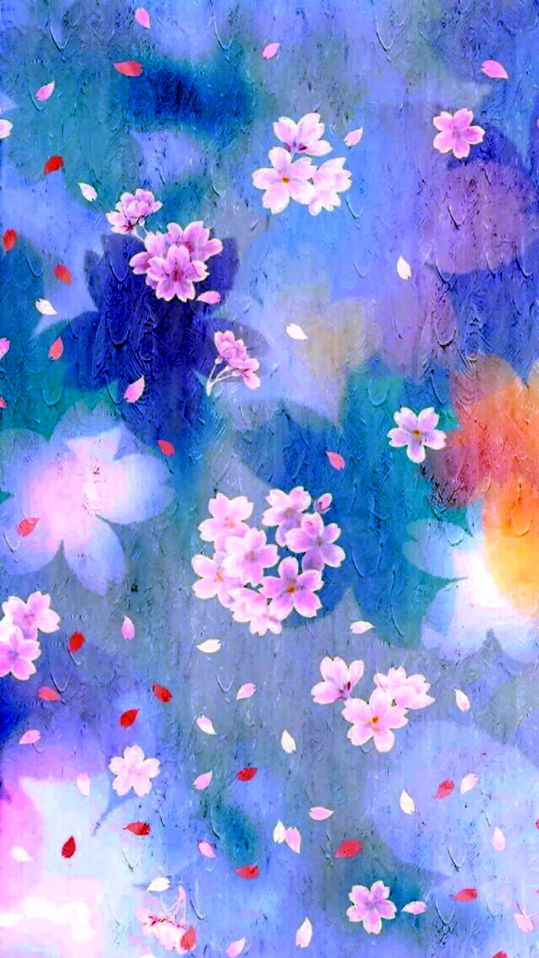 Розово голубые цветы