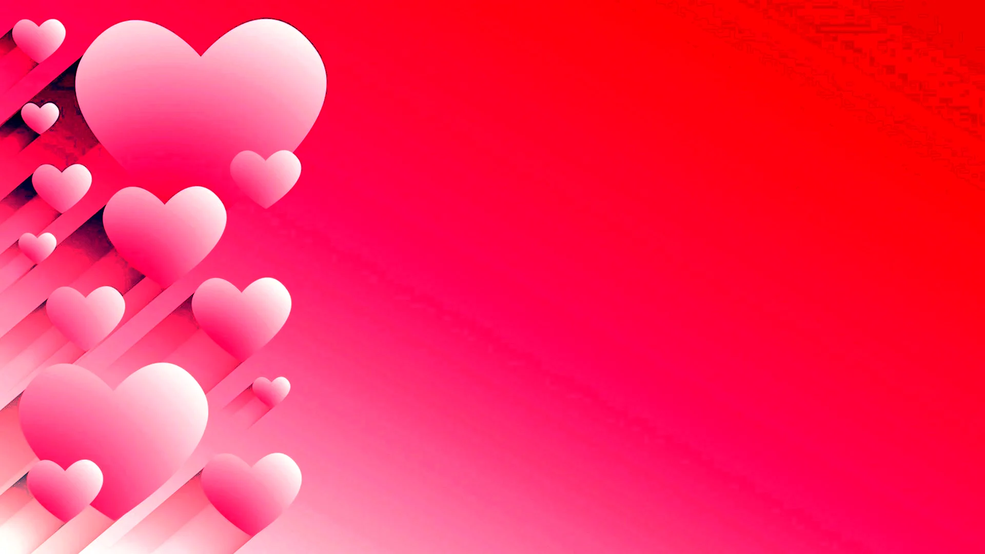 Розовый фон с сердечками