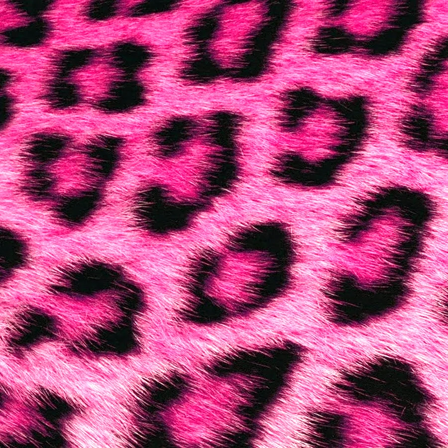 Розовый леопард мех