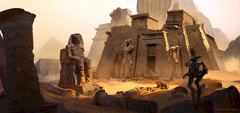 Руины храмы древнего Египта