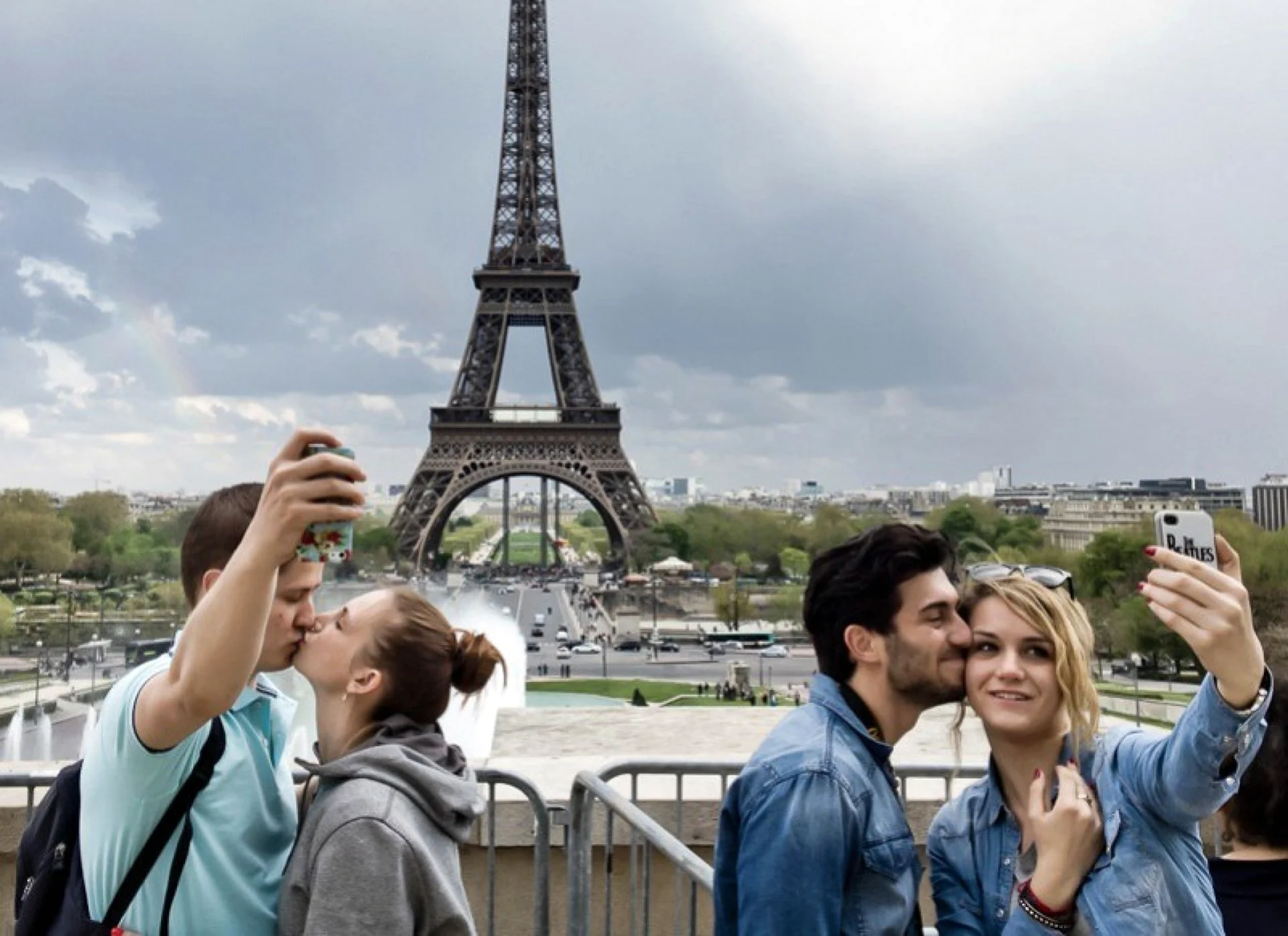 Русские туристы в Париже