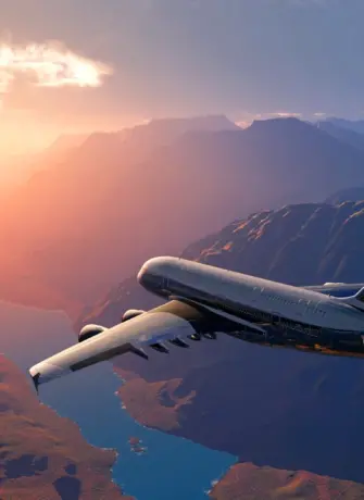 Самолет над горами
