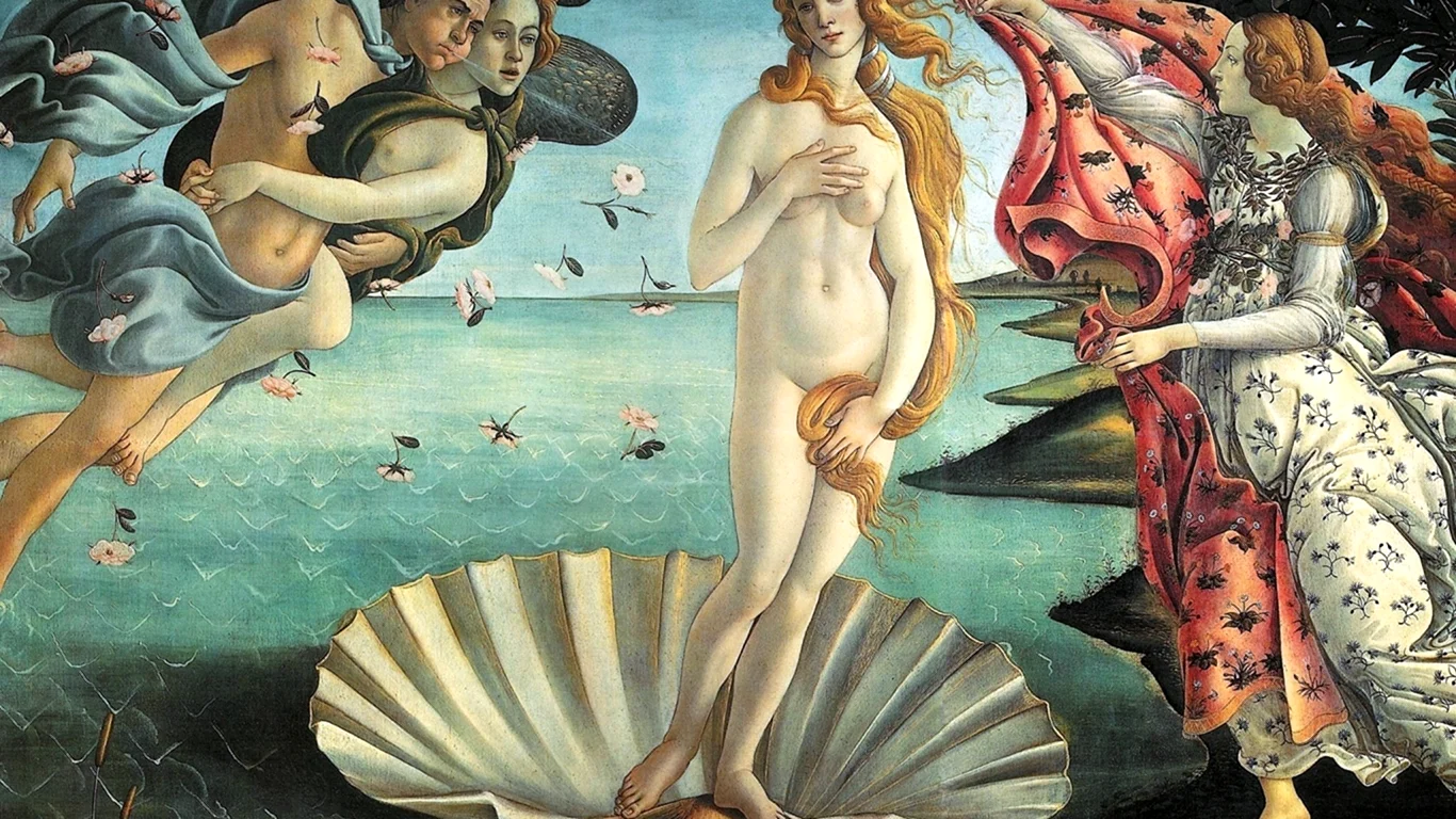Сандро Боттичелли рождение Венеры 1485