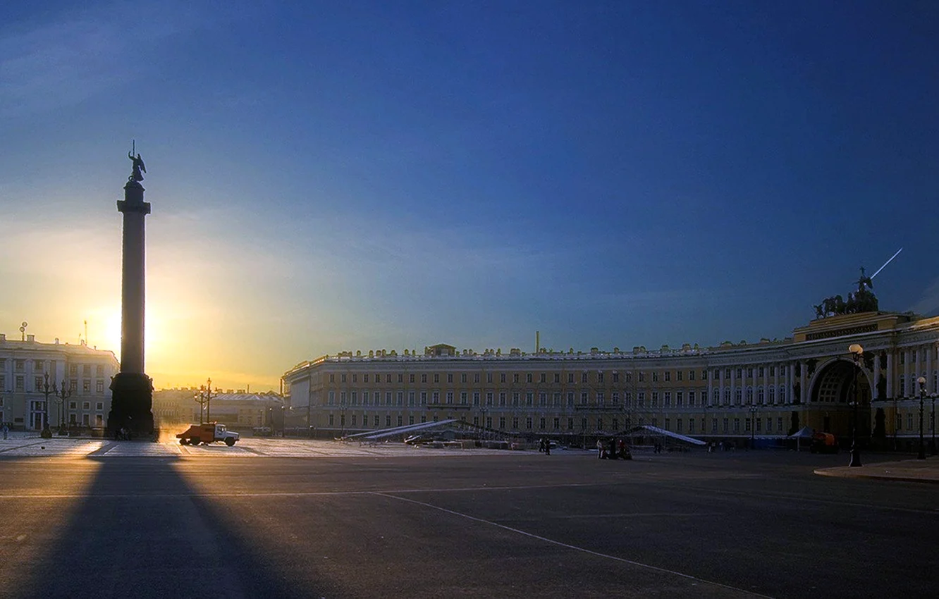 Санкт-Петербург- Дворцовая площадь фон
