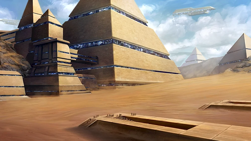 Sci-Fi храм в пустыне