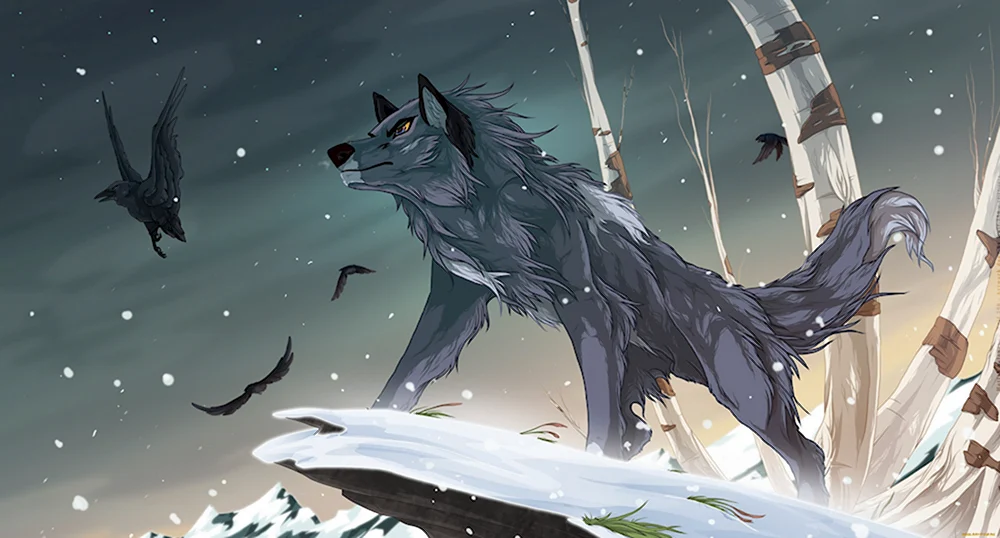 Серый волк аниме