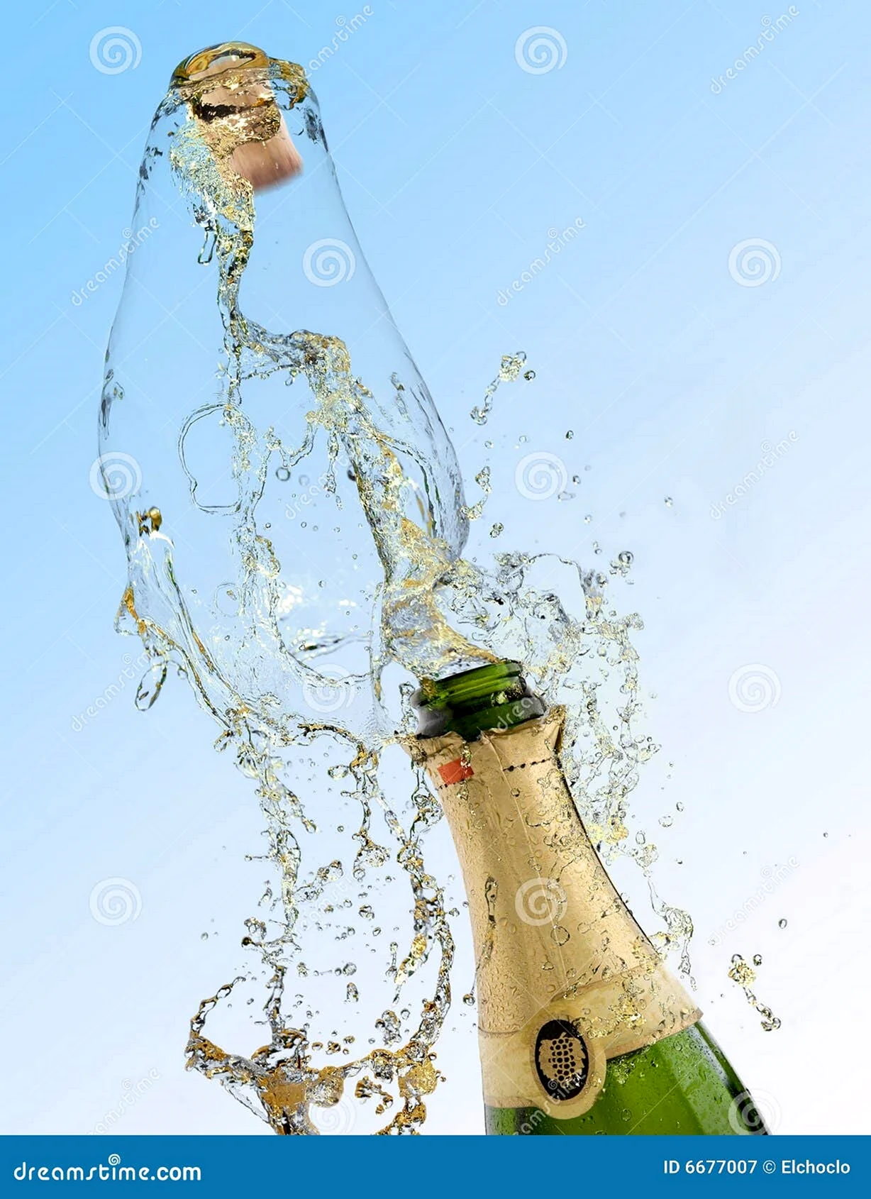 Шампанское бутылка пузырьки