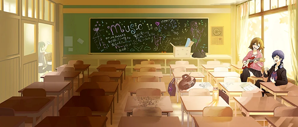 Школа в стиле аниме