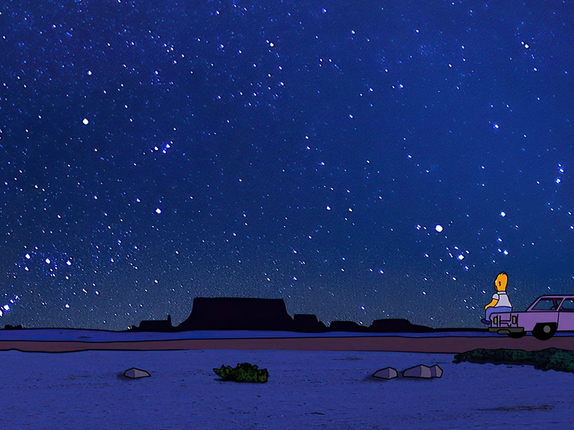 Симпсоны ночное небо