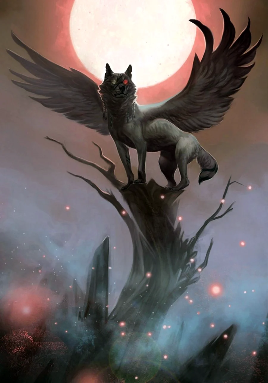 Симуран крылатый волк