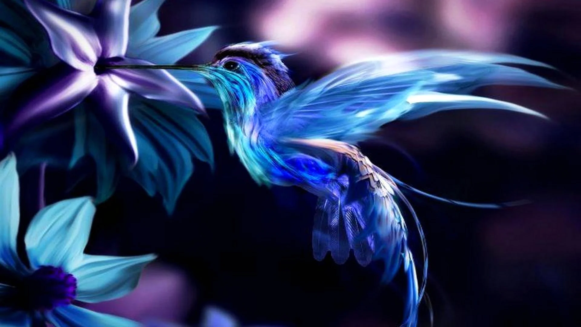Синяя птица арт