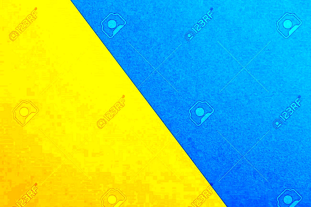 Синяя с желтым геометрия