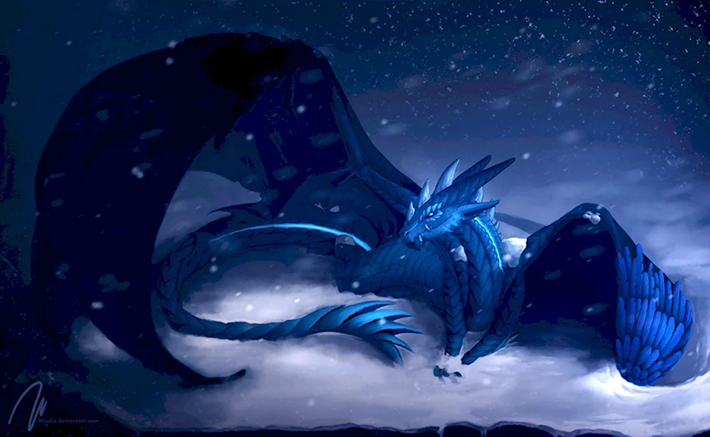 Синий дракон виверна