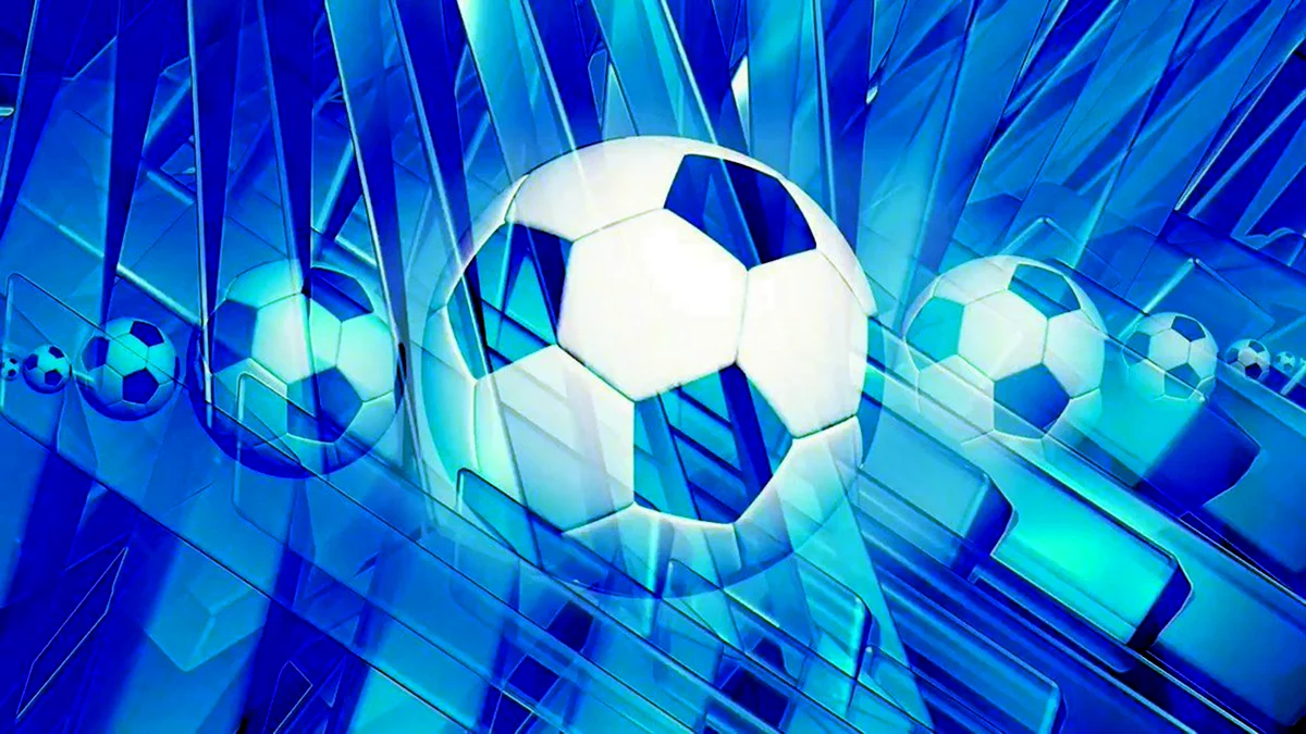 Синий фон футбол