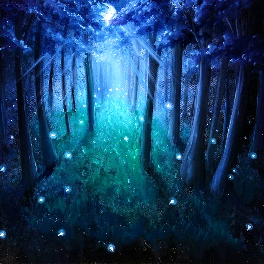 Синий лес