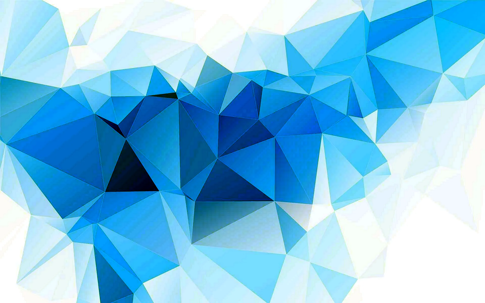 Синий полигональный фон мозайка