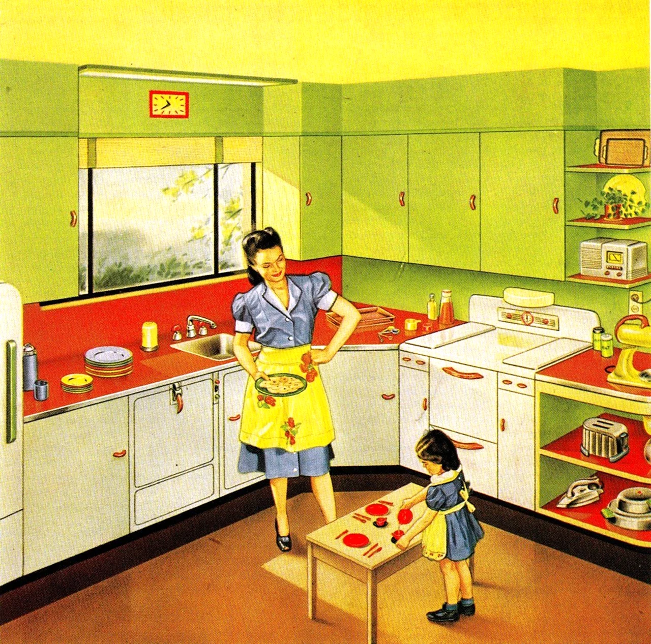 Сюжетная картина на кухне