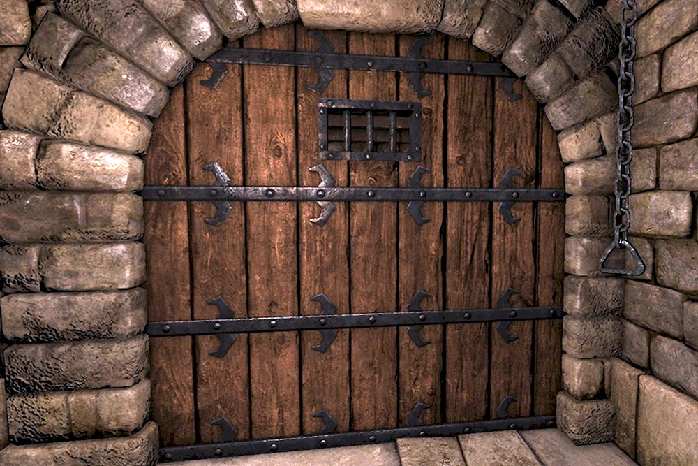 Сказочные ворота с замком