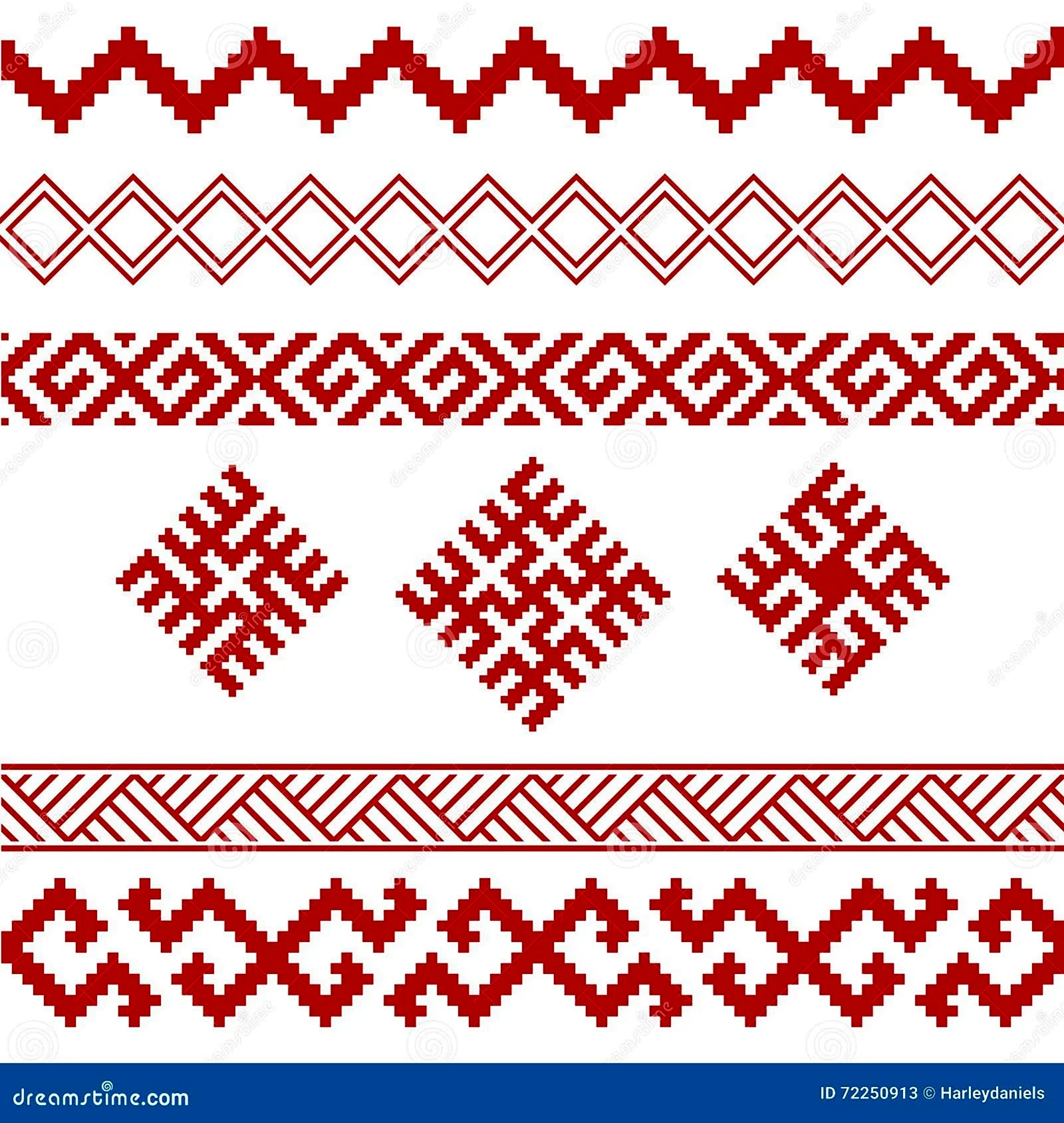 Славянский орнамент в полосе