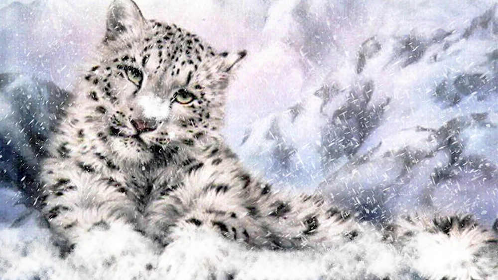 Снежный Барс картина Руссо