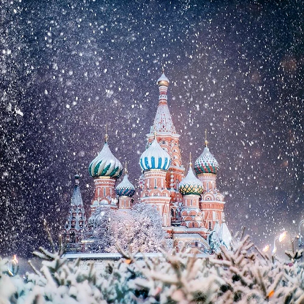 Собор Василия Блаженного зимой