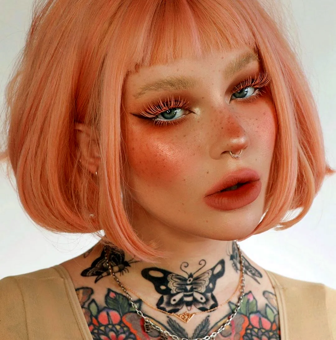 Soft girl макияж персиковый