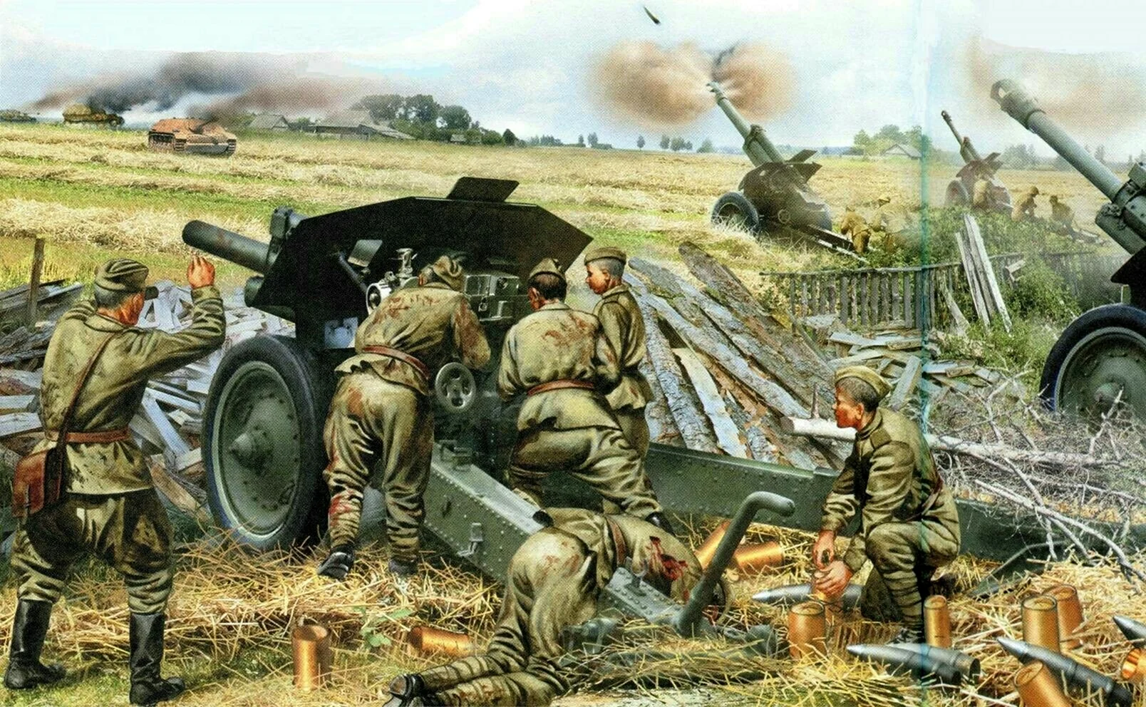 Советская артиллерия живопись