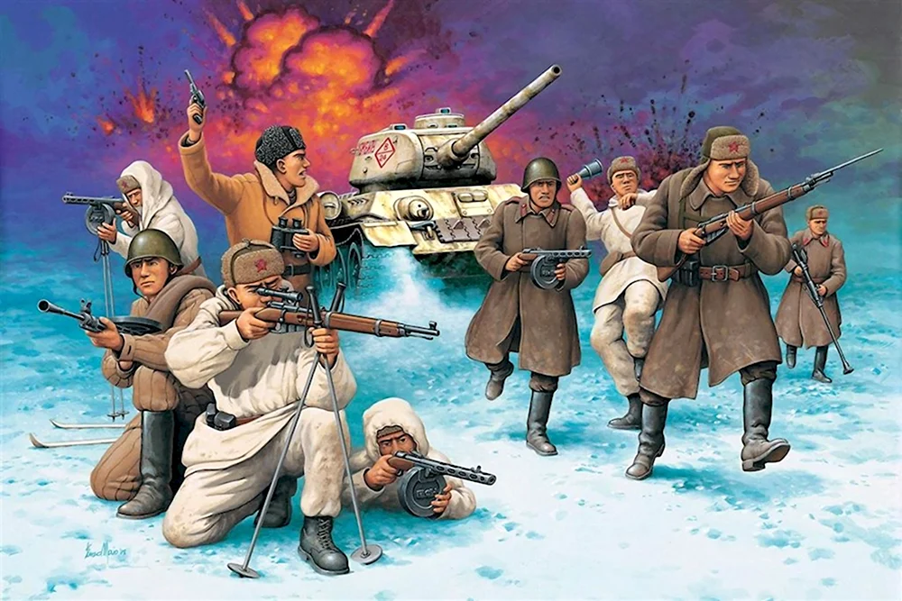 Советская пехота Великая Отечественная война