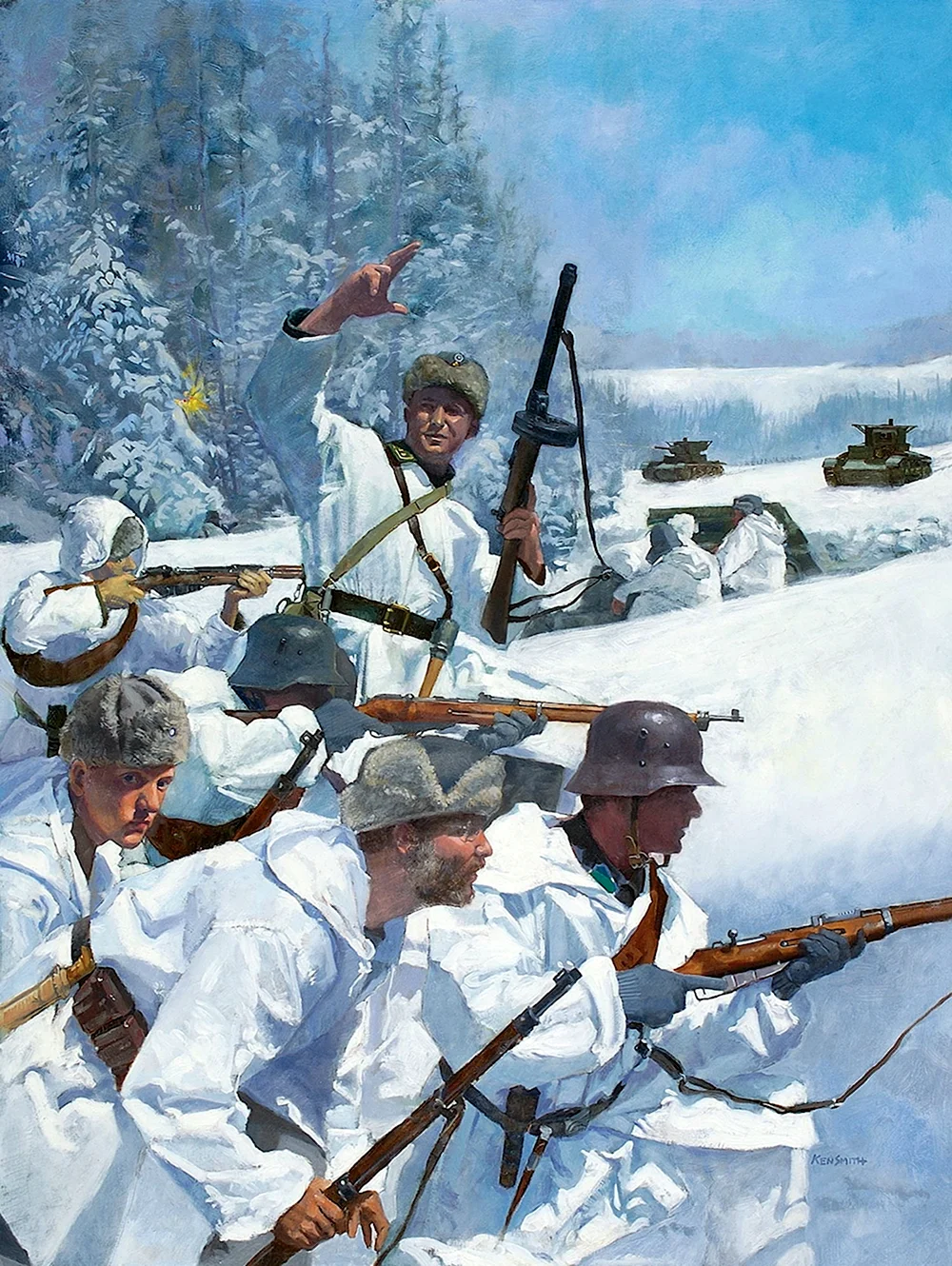 Советско финская солдаты арт