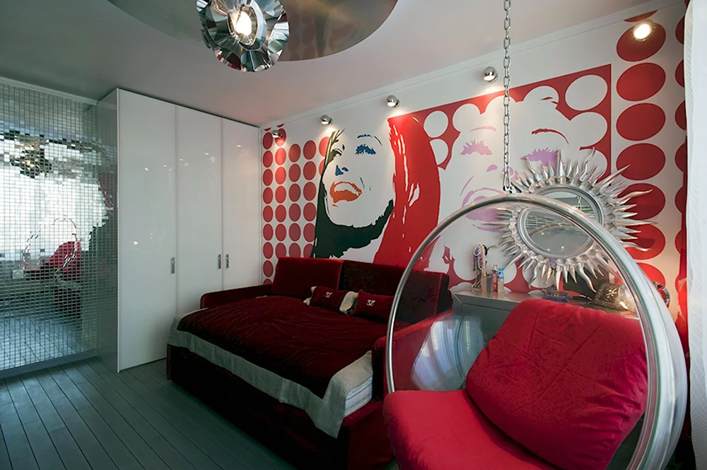 Спальня в стиле поп арт