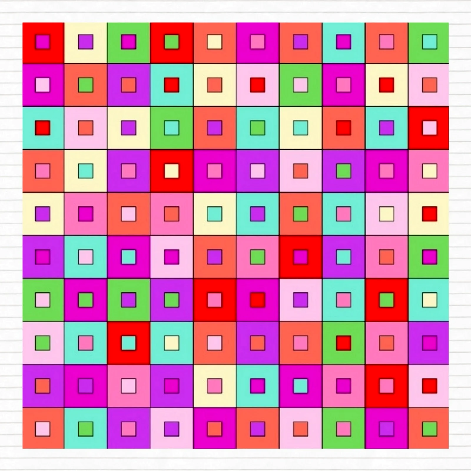 Squares pattern Generator online