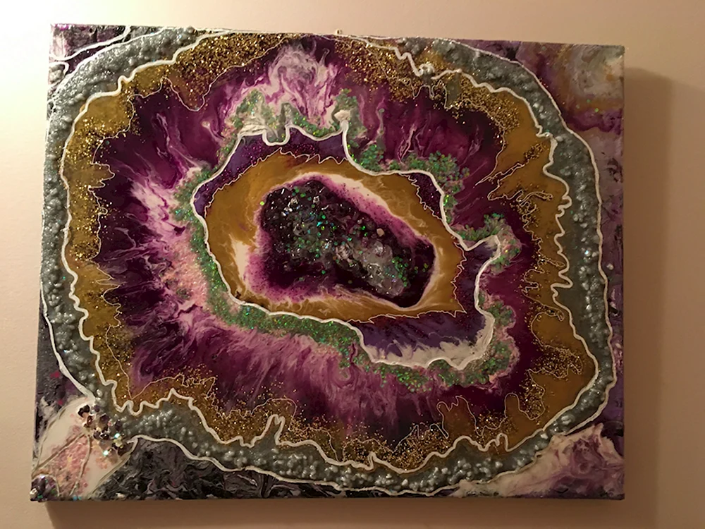 Срез камня Geode Resin Art