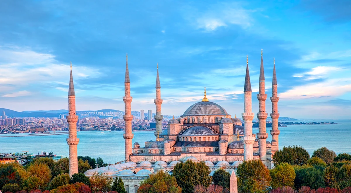 Стамбул голубая мечеть Босфор