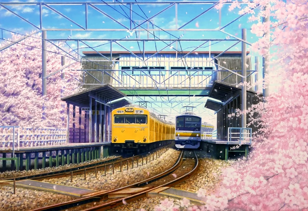 Станция поезда Япония