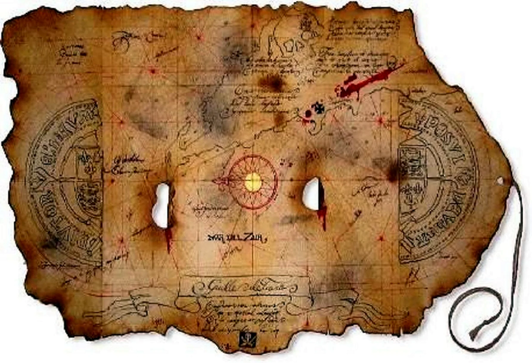 Старинная карта сокровищ